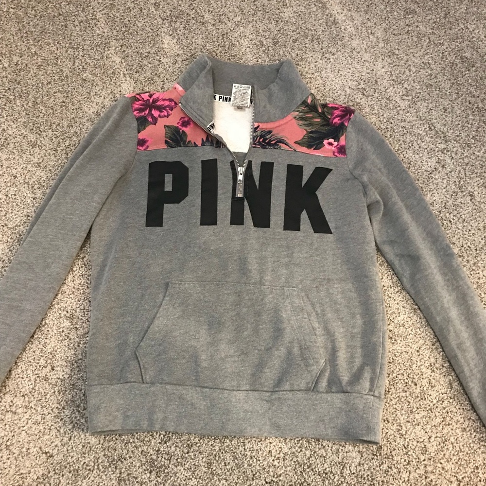 PINK VICTORIA SECRET HALF ZIP🌺